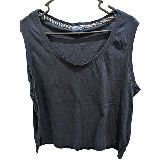 Women's plus size XXL Nautica navy blue sleeveless tank top shirt EUC - Picture 1 of 6